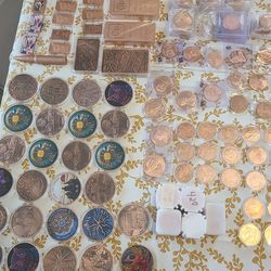 Copper Coins And Bars