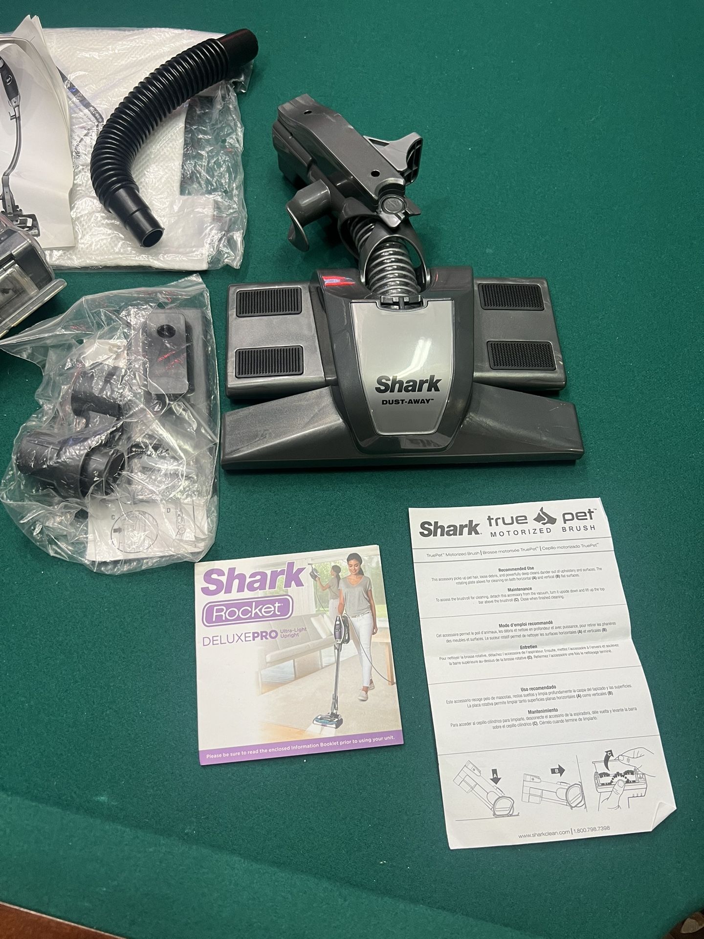 Shark Rocket Deluxe Pro UV422 Mini Motorized Brush Tool And Dust-Away Attachment