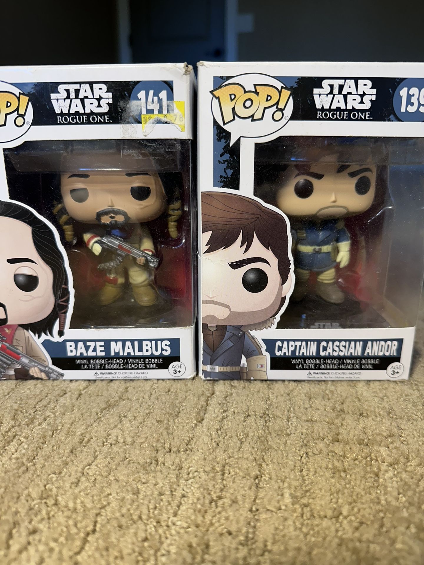 Funko pop bundle Cassian Andor & Baze Malbus