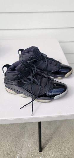 Air Jordan 6 Rings Black High-Top Sneakers size 12