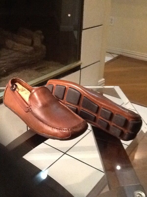 Banana Republic Brown Moccasin Leather Loafers for Men Size 9