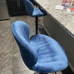 Blue Bar Stools 