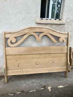 Headboard and Footboard-Queen-size unfinished