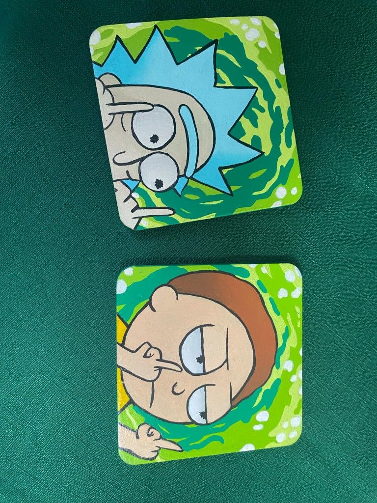 Rick and Morty Coaster Set