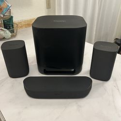Roku Streambar, Subwoofer, Wireless Speakers