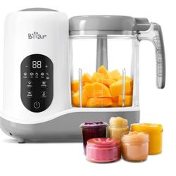 Baby Food Maker | One Step Baby Food Processor Steamer Puree Blender | Auto Cooking & Grinding | Baby Food Puree Maker with Self Cleans | Touch Screen
