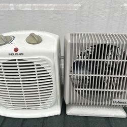 9.5” Space Heaters-Holmes & Pelonis (pair)