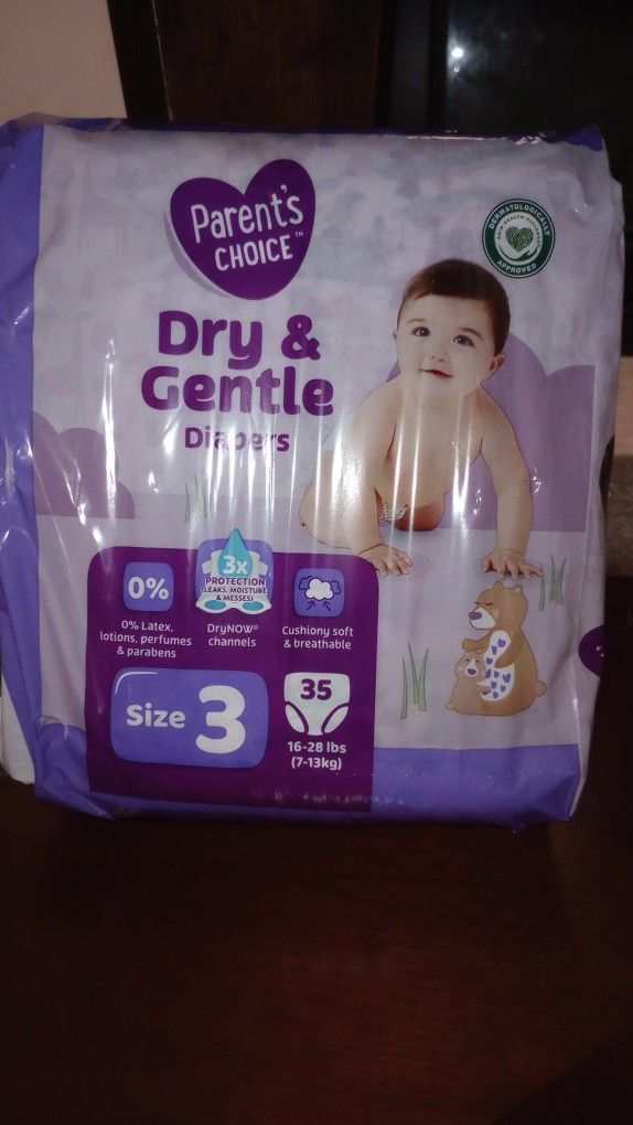 Diapers for babies size 3 (35 count)