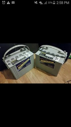 2 dominator extreme gel batteries make offer