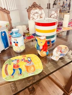 Italian colorful pottery
