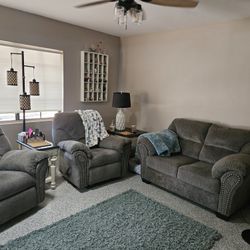 Loveseat And 2 Recliners