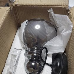 Antique black pendant smoked bubble