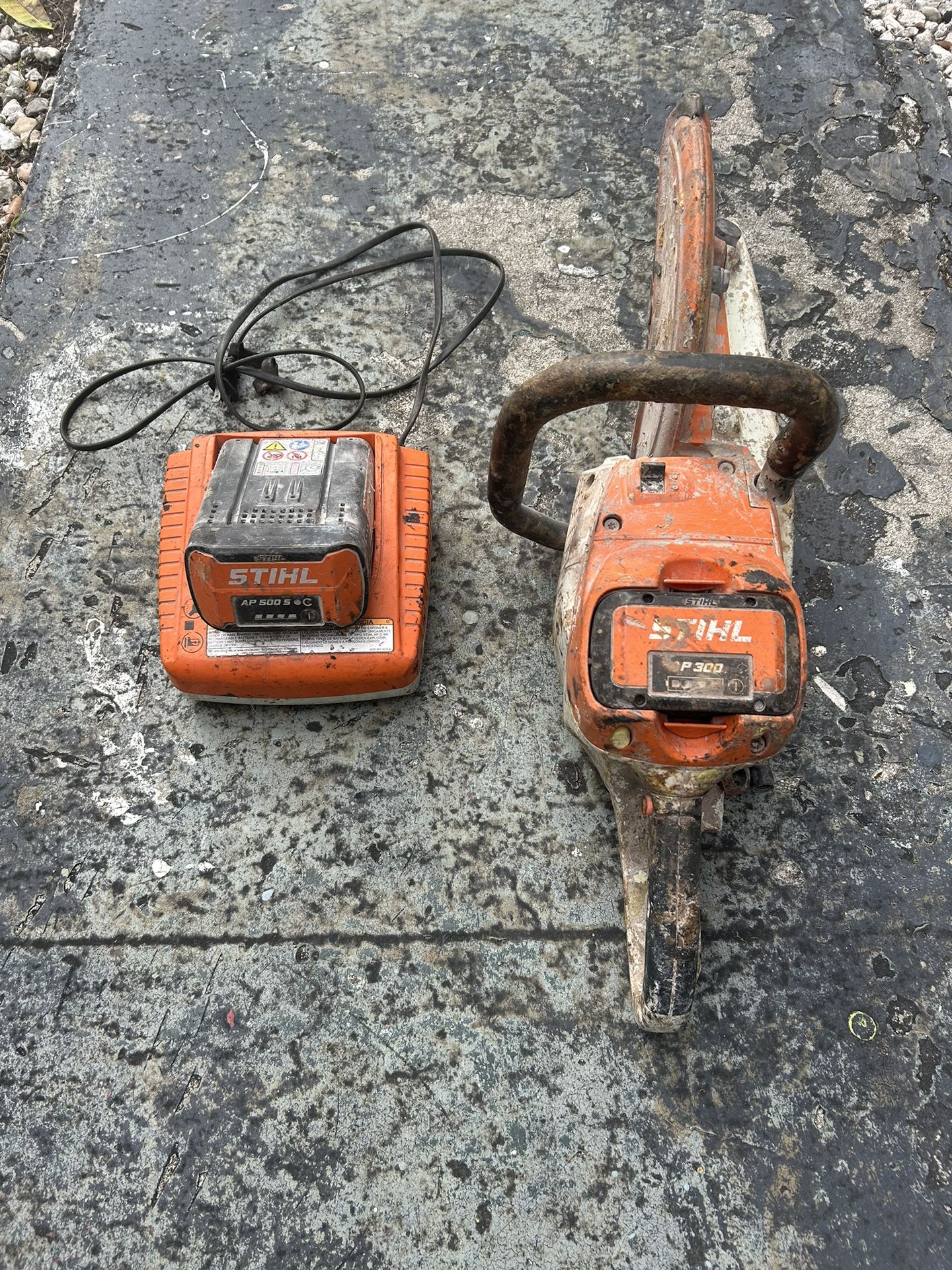 Stihl TSA 230 Concrete Saw, Two Batteries And Charger