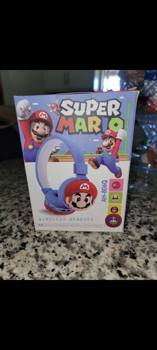 Super Mario Brothers Wireless Headsets 