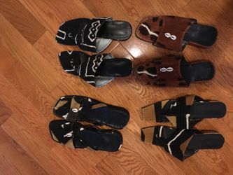 Authentic African mud cloth sandals from Ghana variety of colors size 11