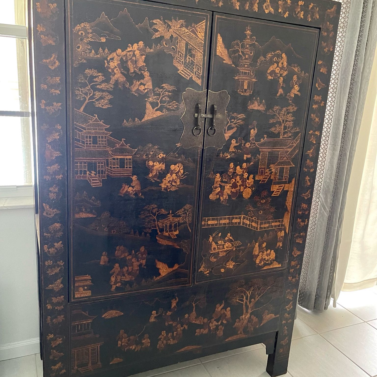 Wooden  Furniture With Oriental Details
