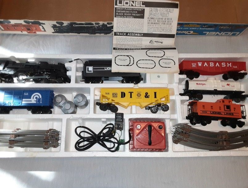 1978 lionel chesapeake flyer train set