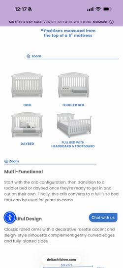 Baby crib 4 in 1