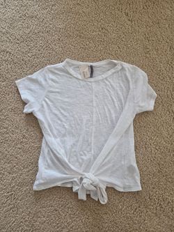 Brand New with Tags White T-shirt with Tie Size Small