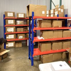Warehouse Garage Rack Metal Adjustable Shelving Archive Shelf 79x20x79 inch