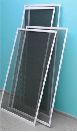Window screens and sliding screen door