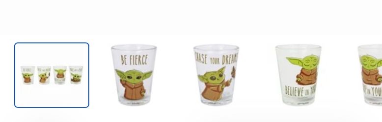Baby yoda shot glasses 4