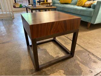 Square Wood End Table
