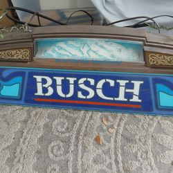 Vintage Busch Beer Pool Table Light