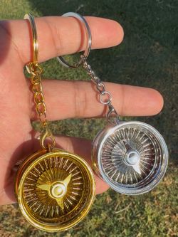 Wire wheel key chain