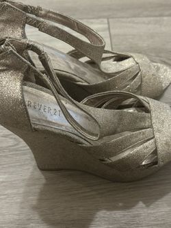 Forever 21 Glittery Wedges 