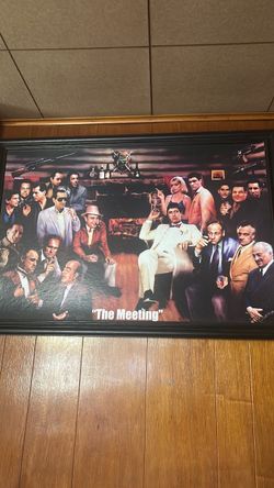 "The Meeting" Framed Gangster Movie Poster