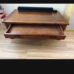 Natural Wood Coffee Table
