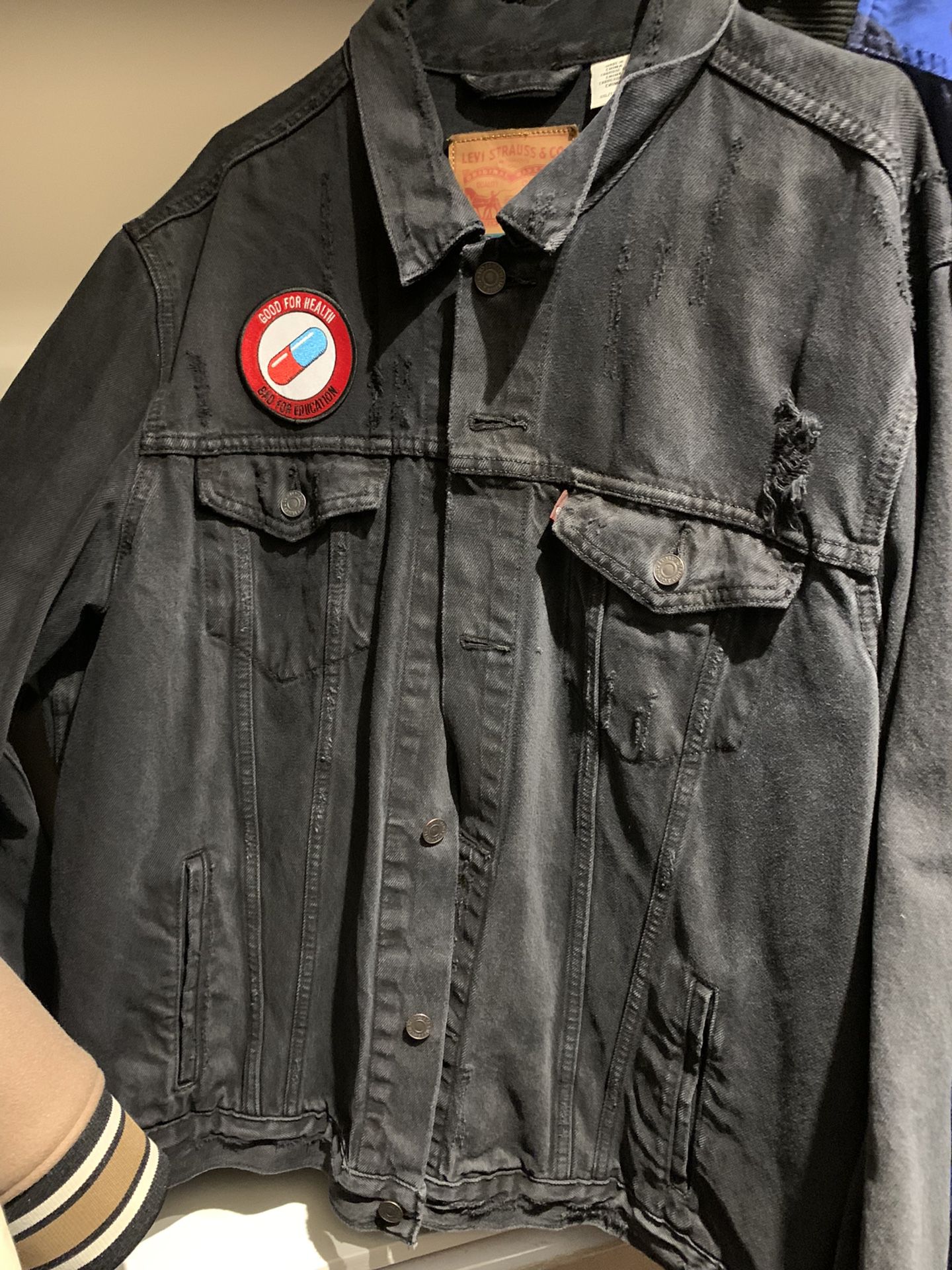 Denim Jacket With Iron On Patch