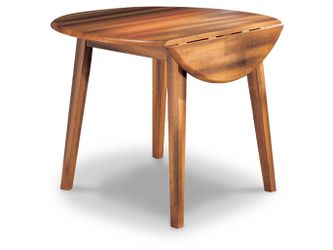 Berringer Rustic Brown Drop Leaf Dining Table (Online Special Price)
