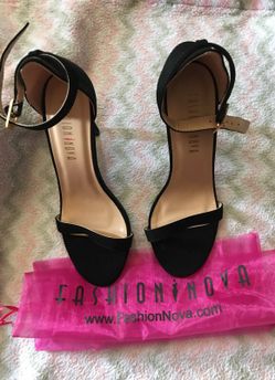 Fashion nova strapped heels