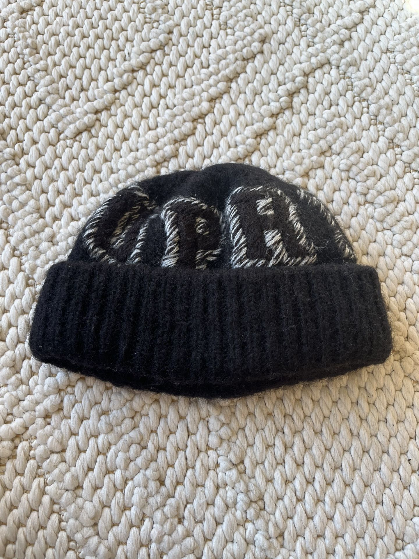 Supreme FW23 Logo Toque Knit Unisex Beanie/Hat Black