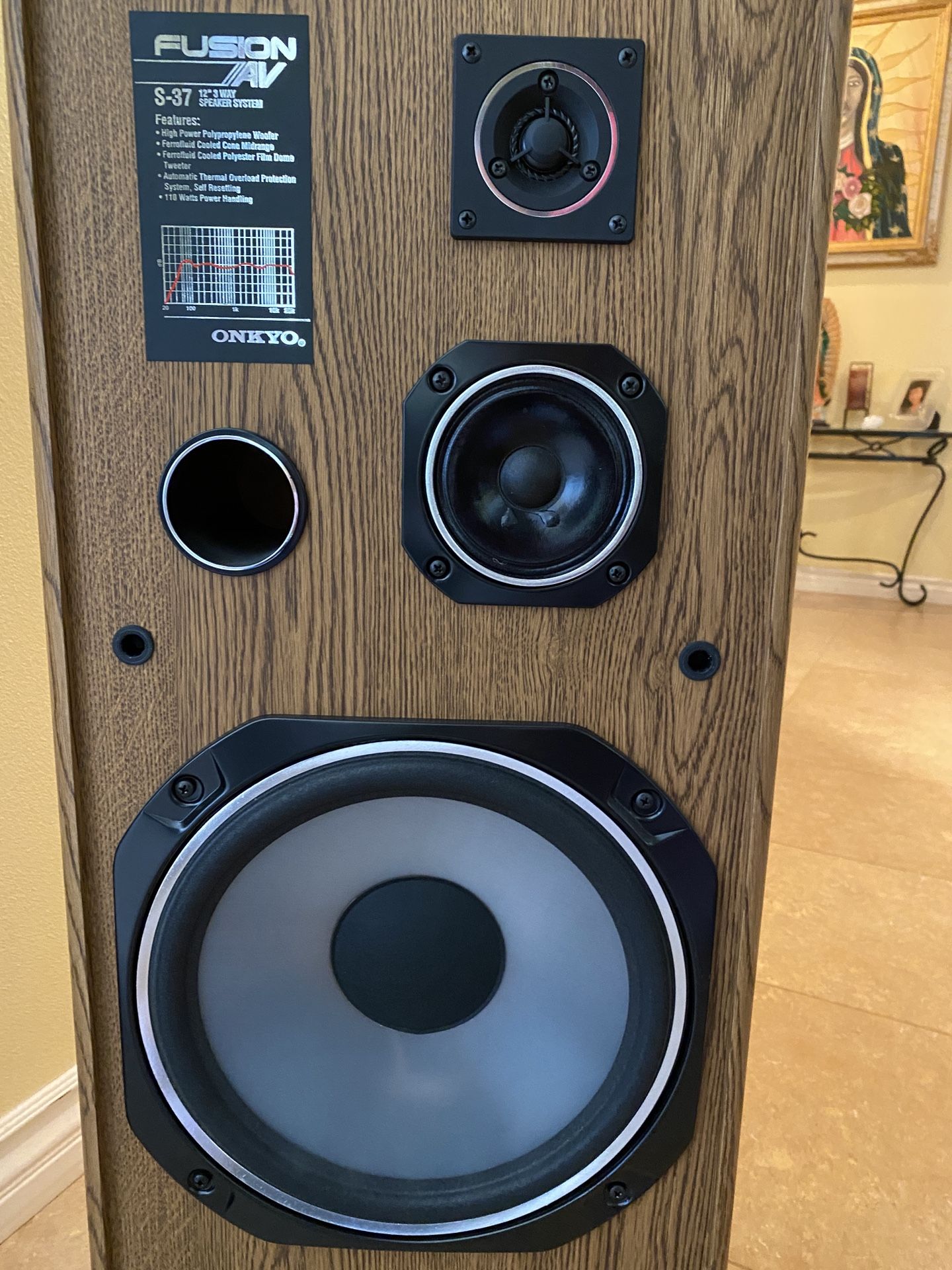 ONKYO Fusion AV S-37 12” 3 Way Speaker System