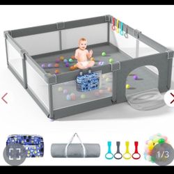 LUTIKIANG Baby Playpen, 79" X 71" Extra Large Playpen For Babies And Toddlers With Gates, Baby Play Yards, Baby Fence Play Area, Safety Indoor Baby Pl