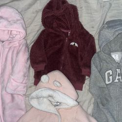 6-9m Winter Baby Girl Hoodie Coat Snowsuits