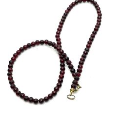 15” Genuine Garnet Necklace