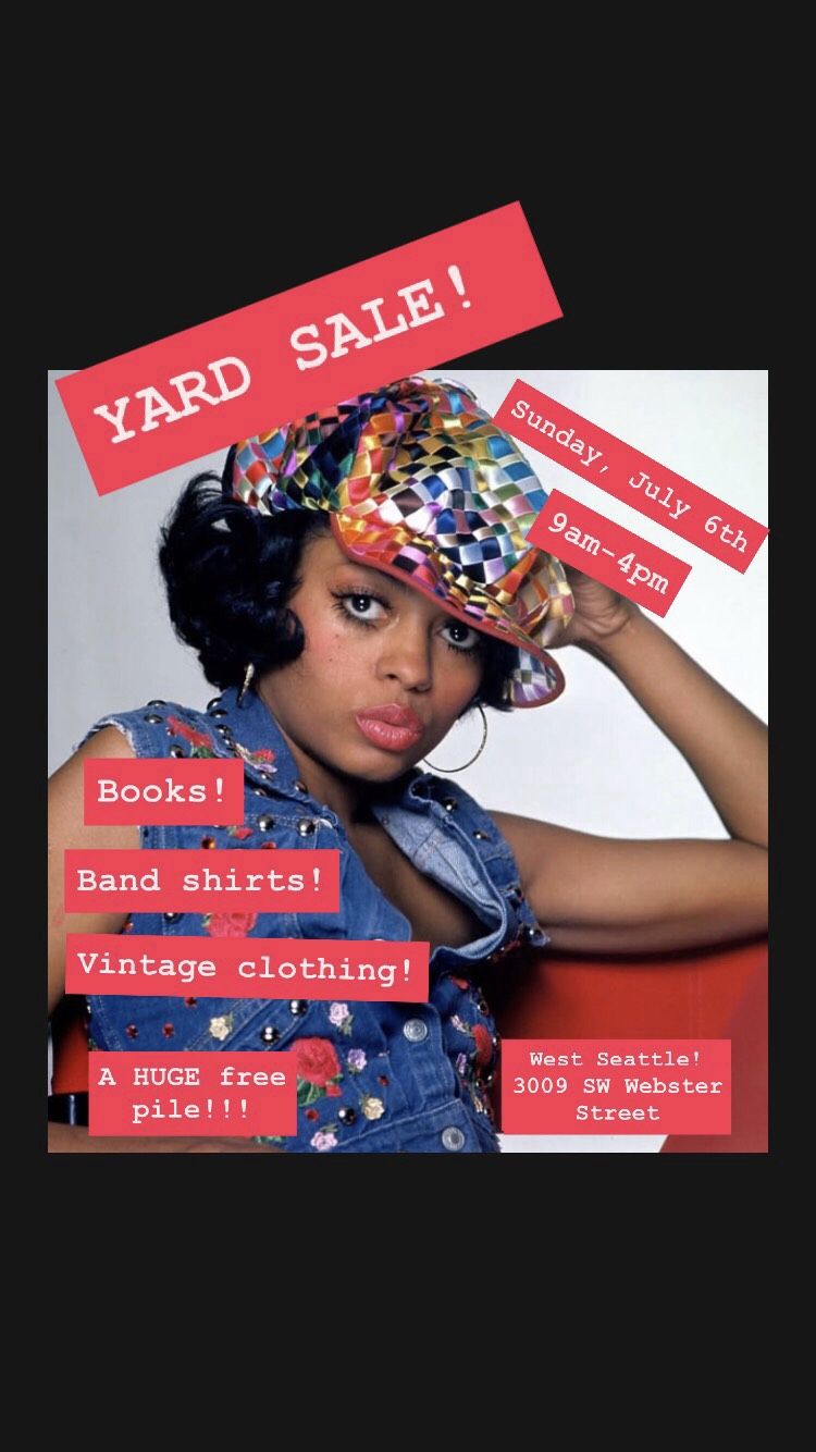 YARD SALE! Vintage Clothing, Band Shirts, Books, Furniture, And More!