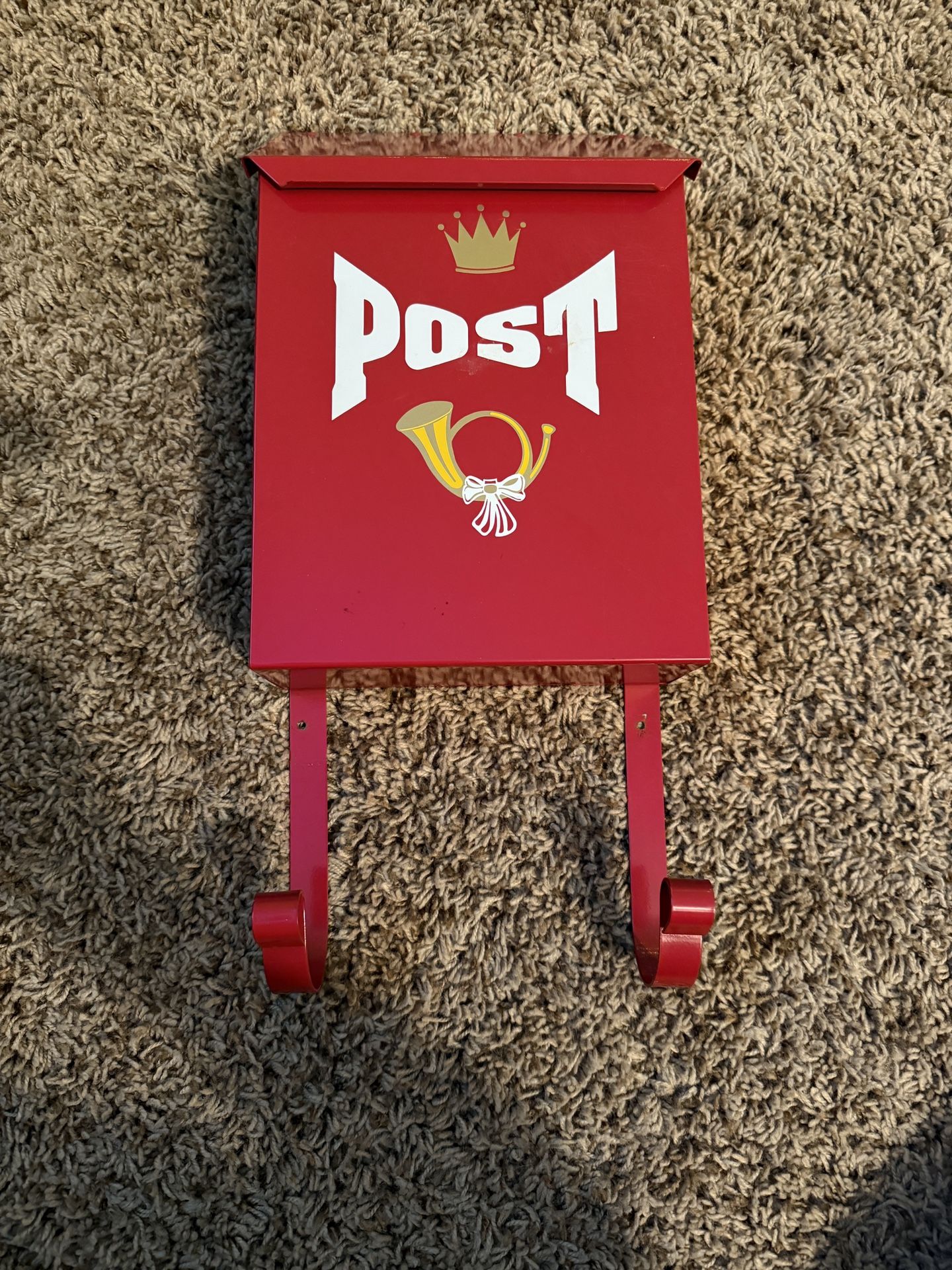 Vintage Mid Century Wall Mount Porch Mailbox / Newspaper Holder Mail Box