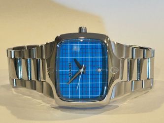 Nixon The Player SS Watch Blue Check / Plaid Face Very Rare