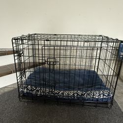 Large Dog Crate With Bed