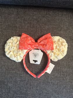 Disney Popcorn Mickey Mouse Ears, New With Tags