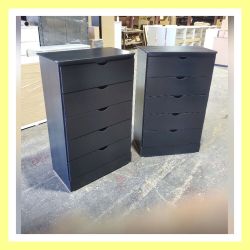 Five drawers dresser set