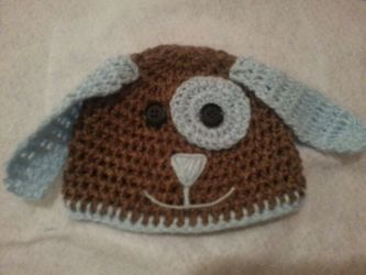 Newborn Puppy Crochet hat!