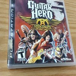 Guitar Hero Aerosmith PlayStation 3 PS3 2008 Complete video game 