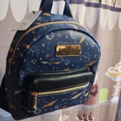 New Navy Blue Harry Potter Mini Backpack Quidditch