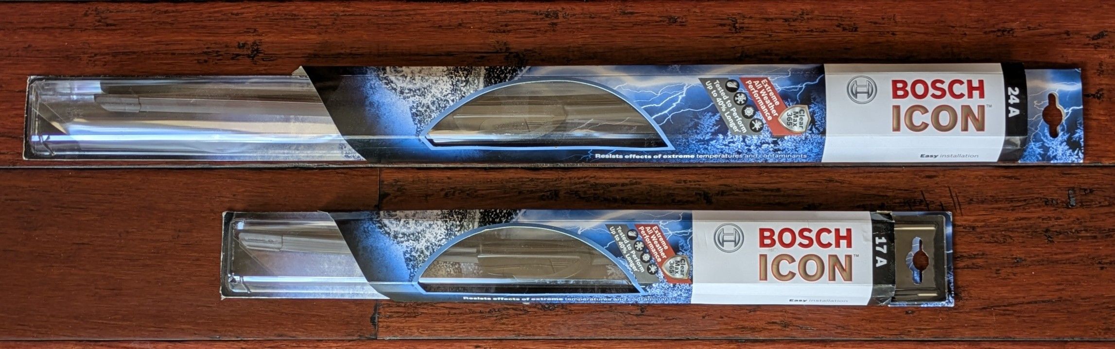 Windshield Wipers Bosch Icon 24A and 17A (New)